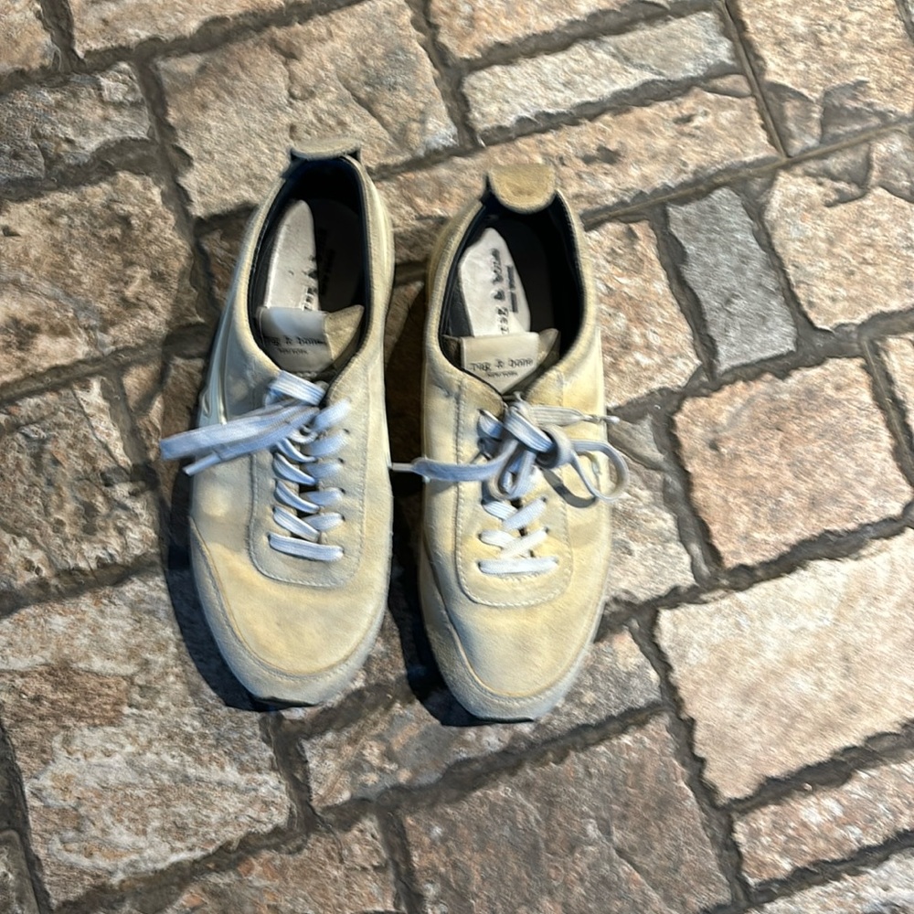 Rag & Bone Retro Runner Suede Low Top Sneaker
